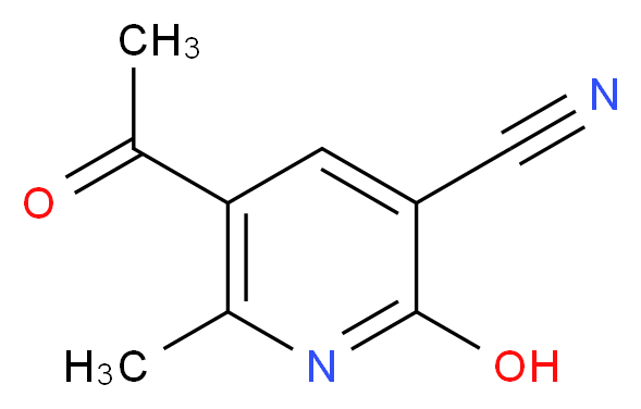 5-Acetyl-2-hydroxy-6-methylnicotinonitrile_Molecular_structure_CAS_52600-53-0)