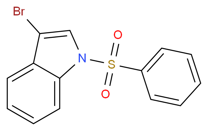3-Bromo-1-(phenylsulfonyl)indole_Molecular_structure_CAS_99655-68-2)