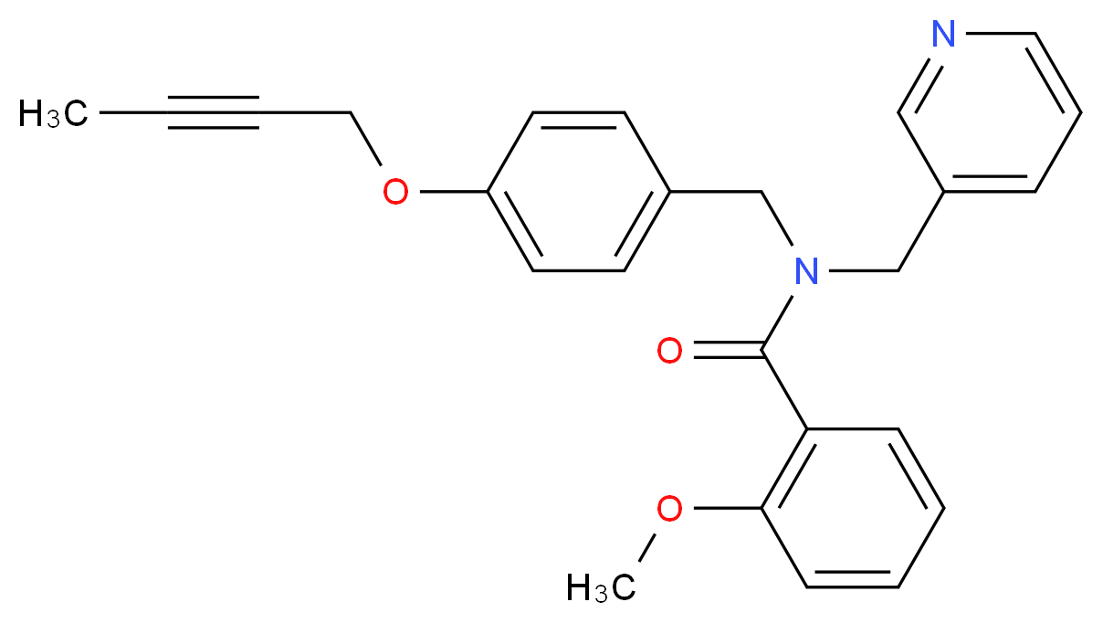 N-[4-(2-butyn-1-yloxy)benzyl]-2-methoxy-N-(3-pyridinylmethyl)benzamide_Molecular_structure_CAS_)