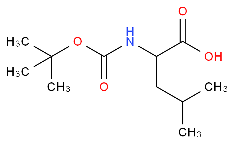 2-[(tert-butoxycarbonyl)amino]-4-methylpentanoic acid_Molecular_structure_CAS_64727-35-1)