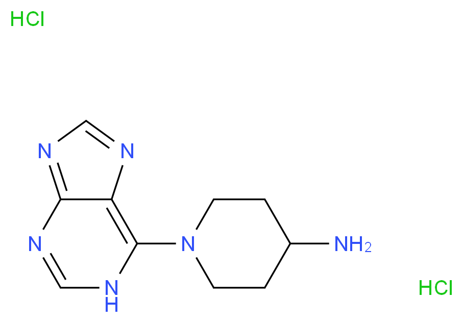 1-(1H-purin-6-yl)piperidin-4-amine dihydrochloride_Molecular_structure_CAS_)