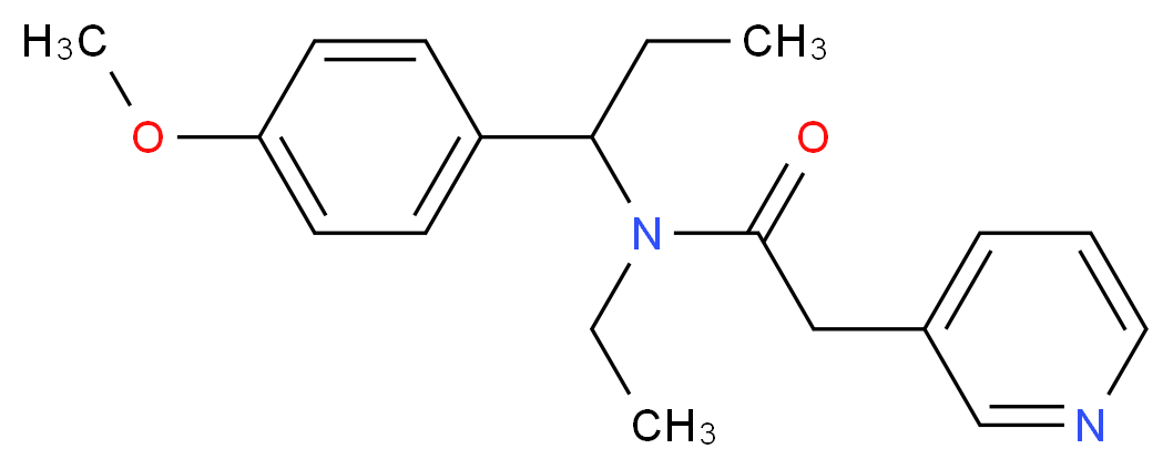 N-ethyl-N-[1-(4-methoxyphenyl)propyl]-2-pyridin-3-ylacetamide_Molecular_structure_CAS_)