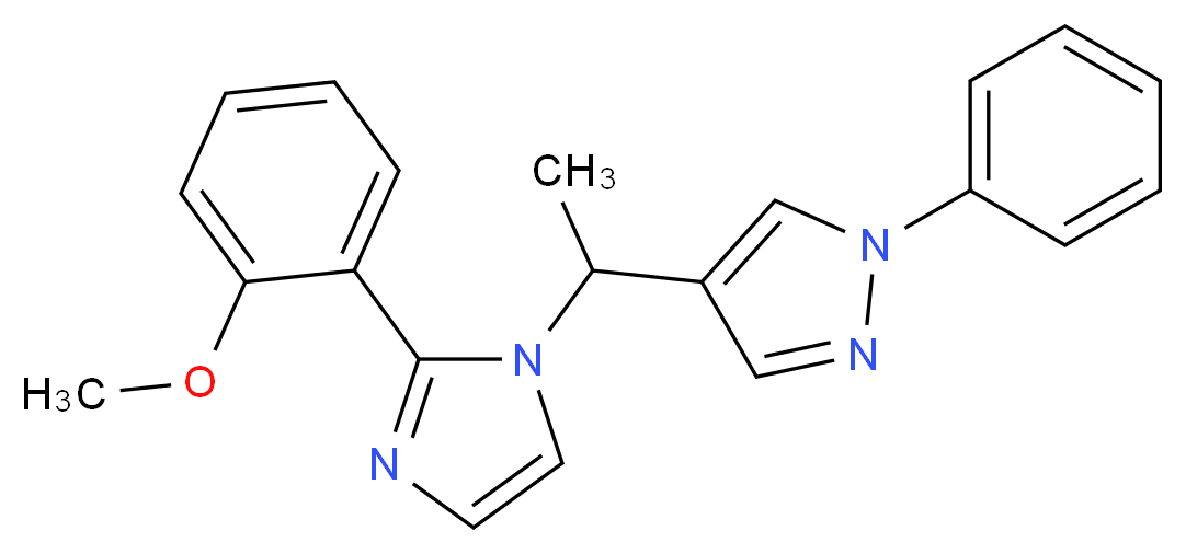 4-{1-[2-(2-methoxyphenyl)-1H-imidazol-1-yl]ethyl}-1-phenyl-1H-pyrazole_Molecular_structure_CAS_)