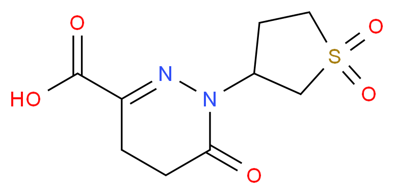 1-(1,1-Dioxo-tetrahydro-1lambda*6*-thiophen-3-yl)-6-oxo-1,4,5,6-tetrahydro-pyridazine-3-carboxylic a_Molecular_structure_CAS_732291-88-2)