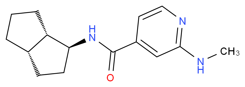 2-(methylamino)-N-[(1S*,3aS*,6aS*)-octahydropentalen-1-yl]isonicotinamide_Molecular_structure_CAS_)