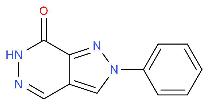 2-phenyl-2H,6H,7H-pyrazolo[3,4-d]pyridazin-7-one_Molecular_structure_CAS_)