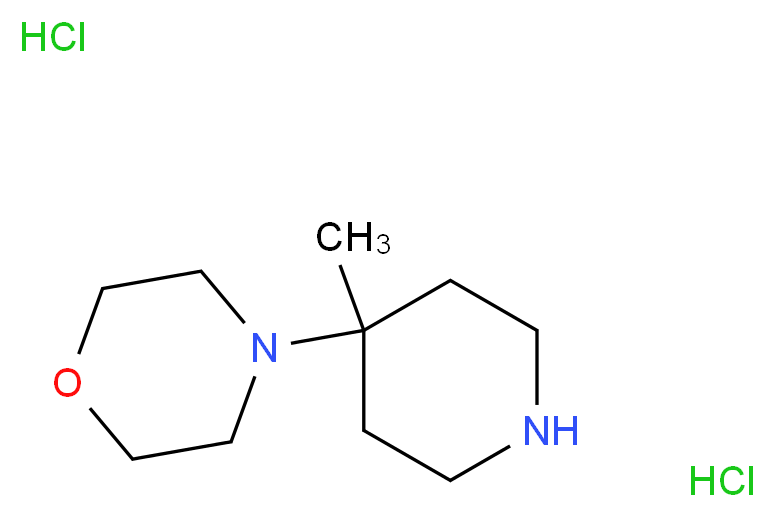 4-(4-Methylpiperidin-4-yl)morpholine dihydrochloride_Molecular_structure_CAS_1208090-98-5)