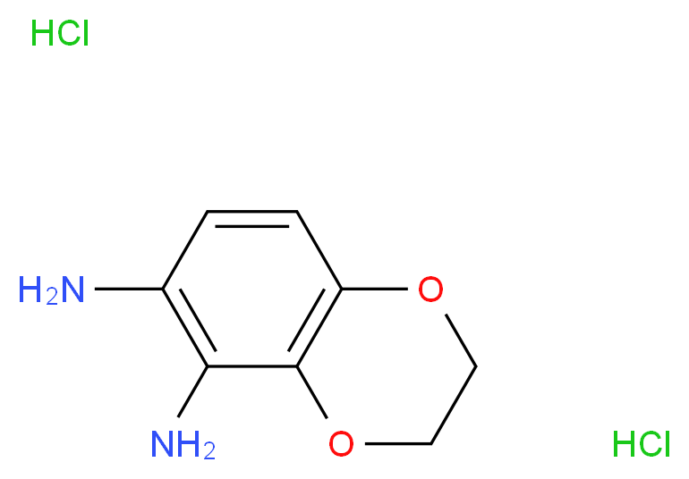 2,3-Dihydro-1,4-benzodioxine-5,6-diamine dihydrochloride_Molecular_structure_CAS_)