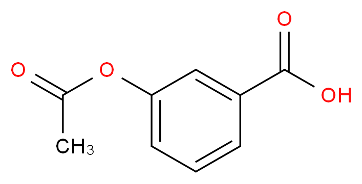3-(acetyloxy)benzoic acid_Molecular_structure_CAS_)