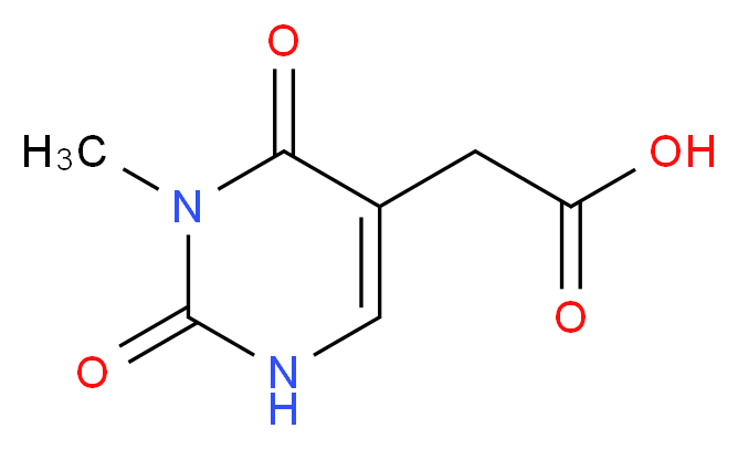 (3-methyl-2,4-dioxo-1,2,3,4-tetrahydro-5-pyrimidinyl)acetic acid_Molecular_structure_CAS_1071308-45-6)