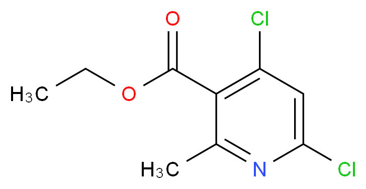 Ethyl 4,6-dichloro-2-methylnicotinate_Molecular_structure_CAS_686279-09-4)