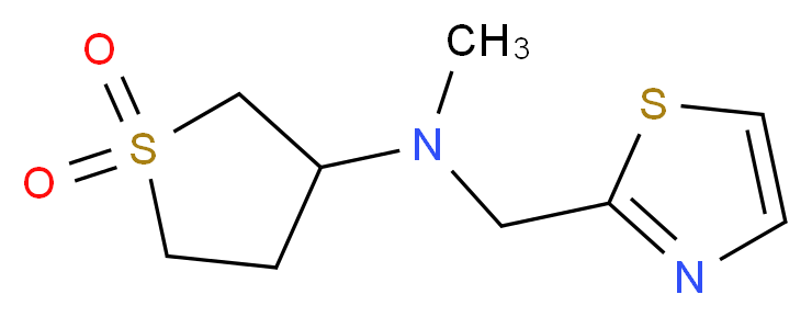 (1,1-dioxidotetrahydro-3-thienyl)methyl(1,3-thiazol-2-ylmethyl)amine_Molecular_structure_CAS_)