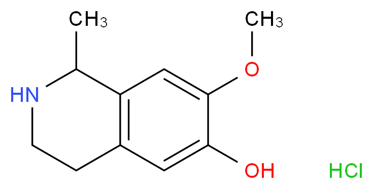 7-methoxy-1-methyl-1,2,3,4-tetrahydroisoquinolin-6-ol hydrochloride_Molecular_structure_CAS_)