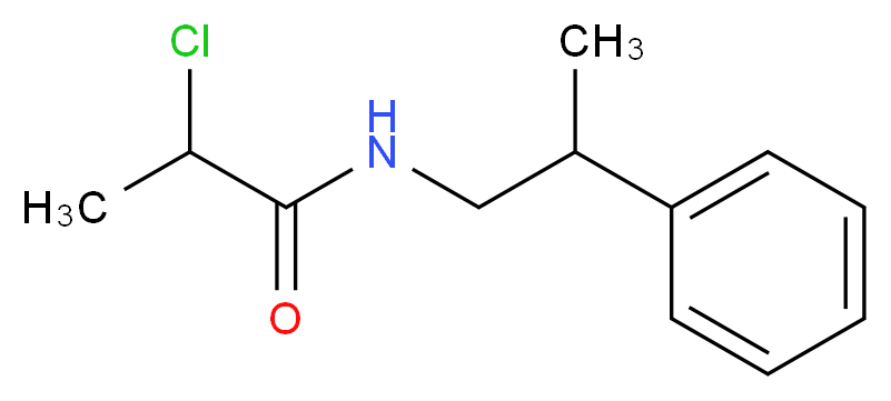 2-chloro-N-(2-phenylpropyl)propanamide_Molecular_structure_CAS_)