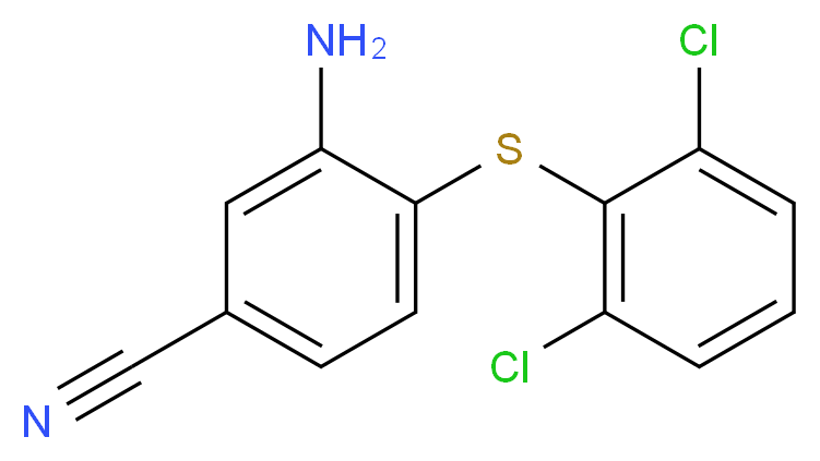3-Amino-4-[(2,6-dichlorophenyl)sulfanyl]-benzenecarbonitrile_Molecular_structure_CAS_)