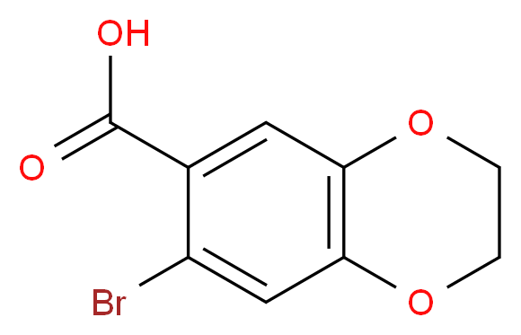 7-Bromo-2,3-dihydro-1,4-benzodioxine-6-carboxylic acid_Molecular_structure_CAS_59820-91-6)