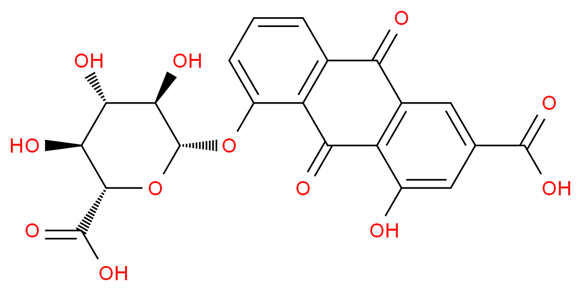 Rhein 8-β-D-Glucuronide_Molecular_structure_CAS_70793-10-1)