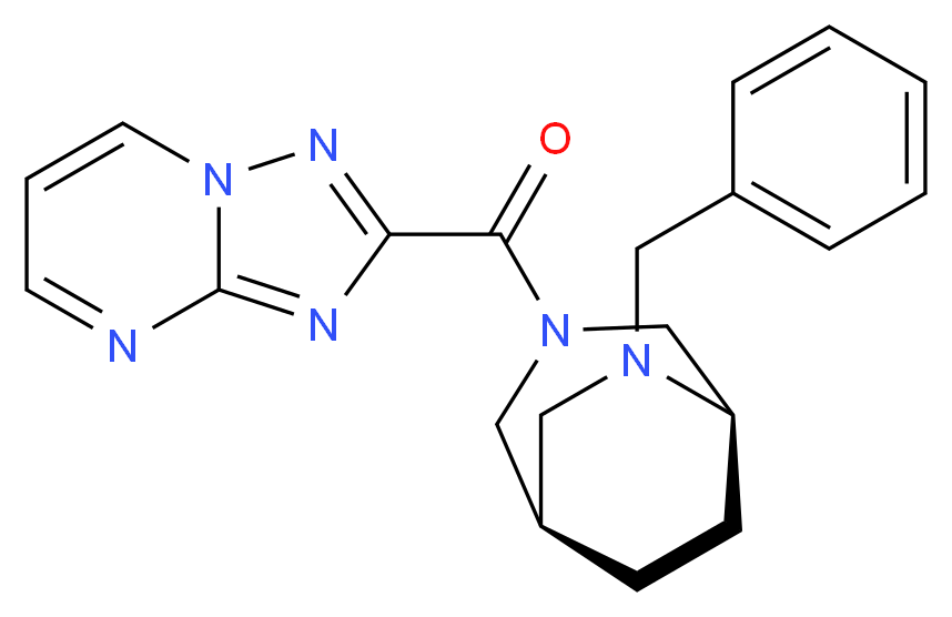 2-{[(1R*,5R*)-6-benzyl-3,6-diazabicyclo[3.2.2]non-3-yl]carbonyl}[1,2,4]triazolo[1,5-a]pyrimidine_Molecular_structure_CAS_)