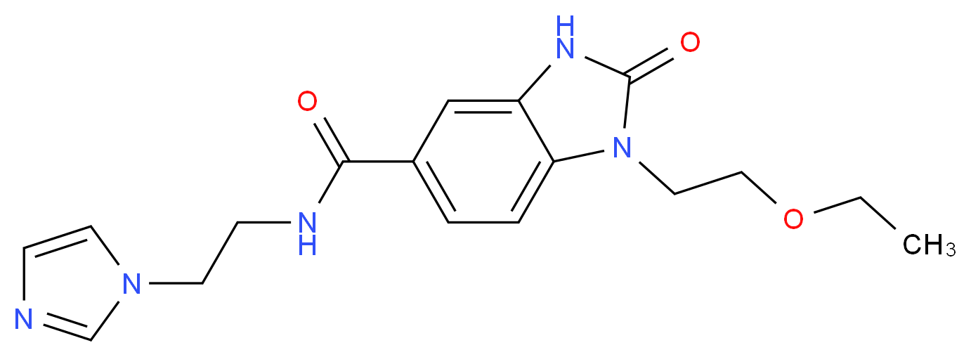 1-(2-ethoxyethyl)-N-[2-(1H-imidazol-1-yl)ethyl]-2-oxo-2,3-dihydro-1H-benzimidazole-5-carboxamide_Molecular_structure_CAS_)