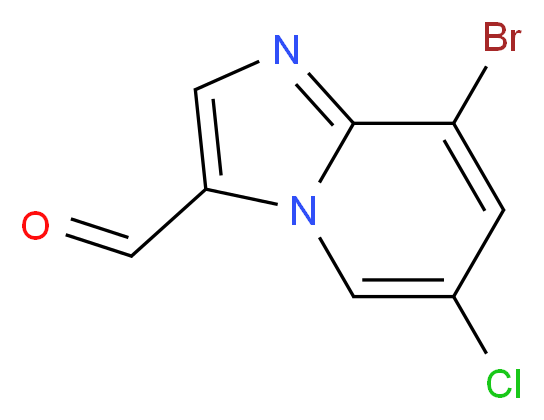 8-Bromo-6-chloroimidazo[1,2-a]pyridine-3-carbaldehyde_Molecular_structure_CAS_1093092-63-7)
