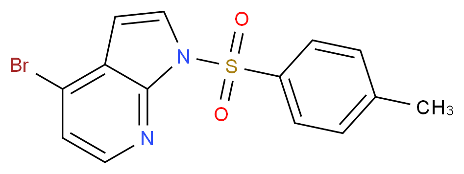 4-Bromo-1-(p-tolylsulfonyl)pyrrolo[2,3-b]pyridine_Molecular_structure_CAS_348640-07-3)