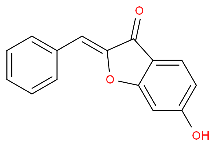 (2Z)-2-Benzylidene-6-hydroxy-1-benzofuran-3(2H)-one_Molecular_structure_CAS_)