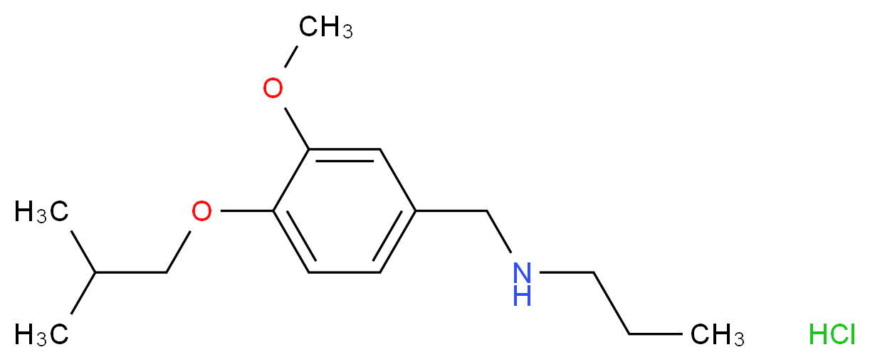 N-(4-isobutoxy-3-methoxybenzyl)-N-propylamine hydrochloride_Molecular_structure_CAS_)