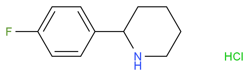 2-(4-fluorophenyl)piperidine hydrochloride_Molecular_structure_CAS_)