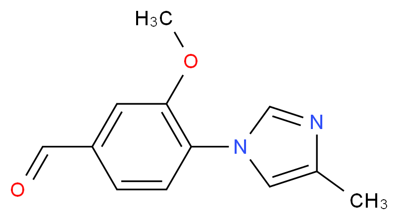 3-Methoxy-4-(4-methyl-1H-imidazol-1-yl)benzaldehyde_Molecular_structure_CAS_870837-18-6)