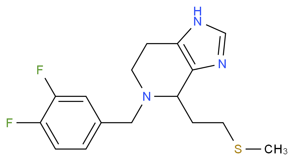 5-(3,4-difluorobenzyl)-4-[2-(methylthio)ethyl]-4,5,6,7-tetrahydro-1H-imidazo[4,5-c]pyridine_Molecular_structure_CAS_)
