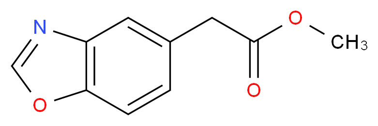 Methyl 2-(1,3-benzoxazol-5-yl)acetate_Molecular_structure_CAS_)