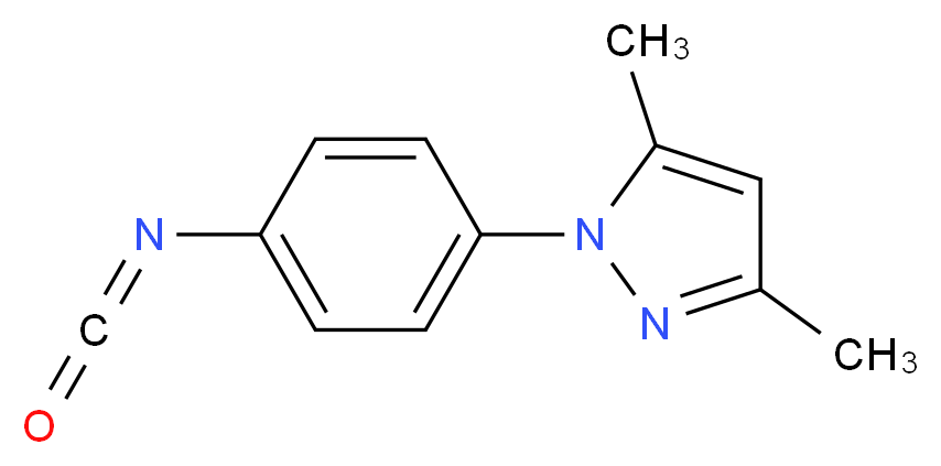 3,5-Dimethyl-1-(4-isocyanatophenyl)-1H-pyrazole 97%_Molecular_structure_CAS_937796-04-8)