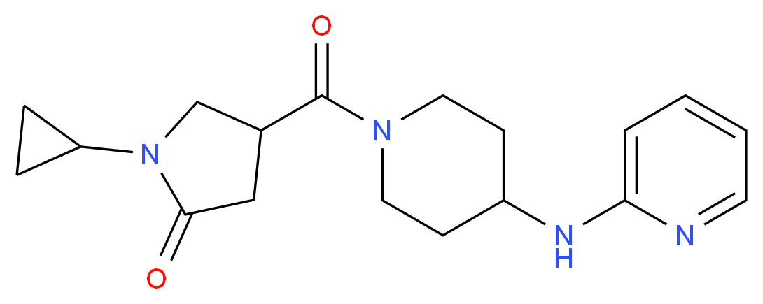 1-cyclopropyl-4-{[4-(2-pyridinylamino)-1-piperidinyl]carbonyl}-2-pyrrolidinone_Molecular_structure_CAS_)