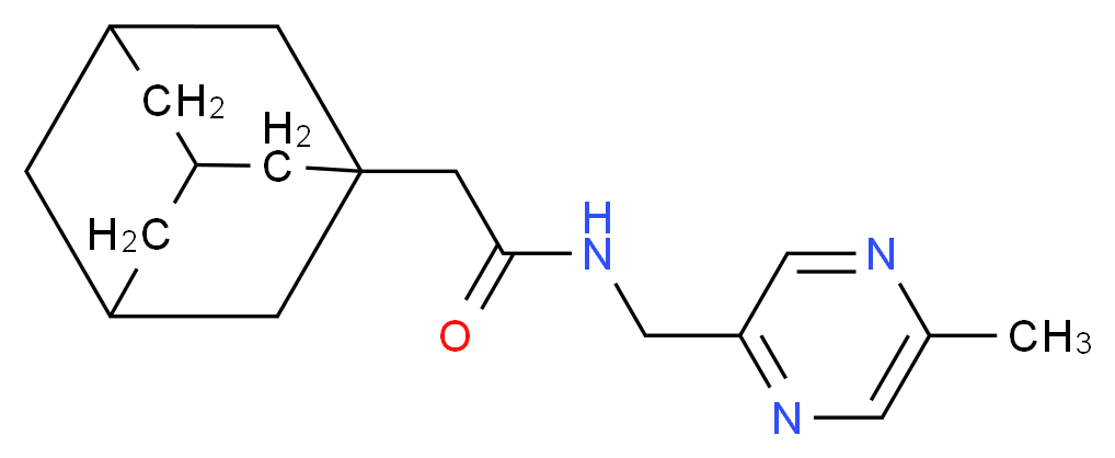 2-(1-adamantyl)-N-[(5-methylpyrazin-2-yl)methyl]acetamide_Molecular_structure_CAS_)