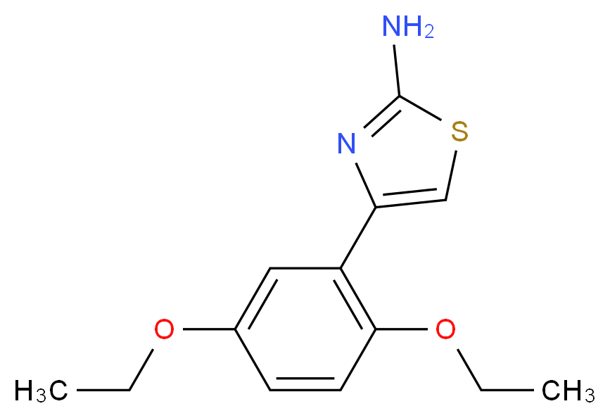 4-(2,5-diethoxyphenyl)-1,3-thiazol-2-amine_Molecular_structure_CAS_112434-78-3)