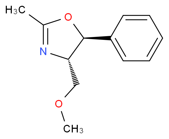 (4S,5S)-(-)-4,5-Dihydro-4-methoxymethyl-2-methyl-5-phenyloxazole_Molecular_structure_CAS_52075-14-6)
