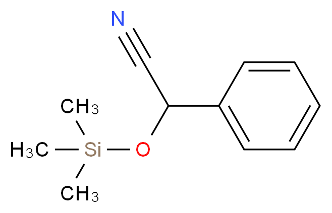 α-(Trimethylsilyloxy)phenylacetonitrile_Molecular_structure_CAS_25438-37-3)