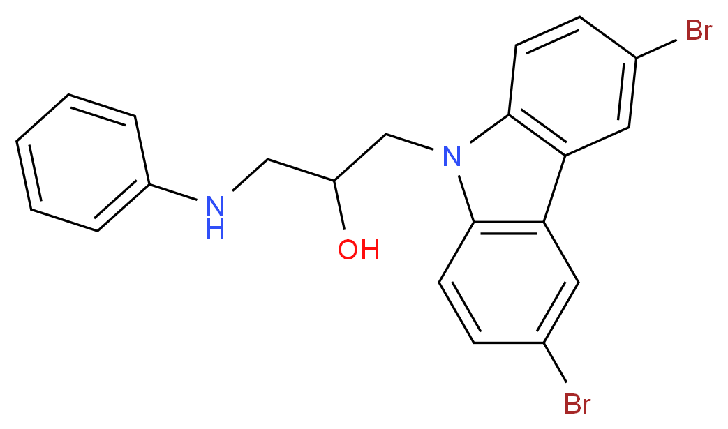 1-(3,6-Dibromo-carbazol-9-yl)-3-phenylamino-propan-2-ol_Molecular_structure_CAS_301353-96-8)