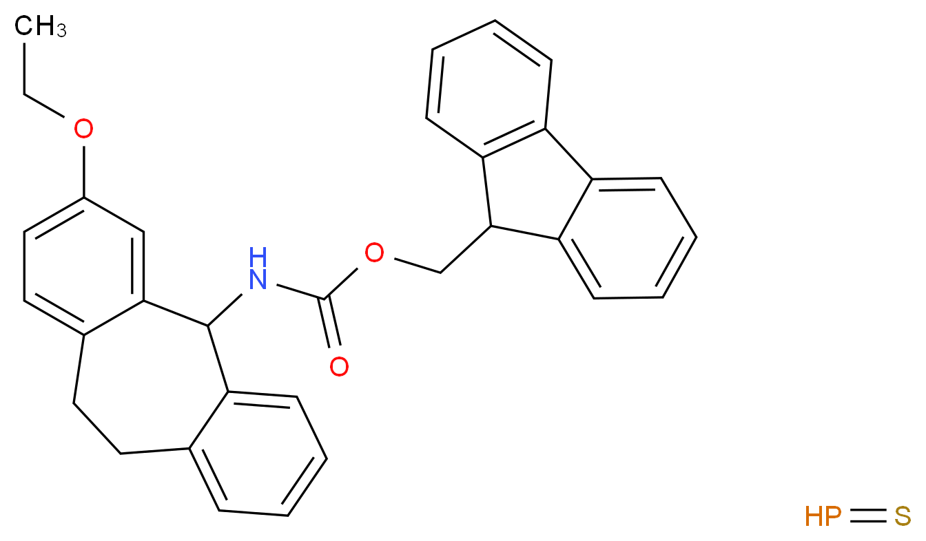 2-N-Fmoc-amino-dibenzocyclohepta-1,4-diene, polymer-bound_Molecular_structure_CAS_)