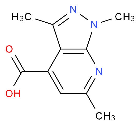 1,3,6-Trimethyl-1H-pyrazolo[3,4-b]pyridine-4-carboxylic acid_Molecular_structure_CAS_886503-44-2)