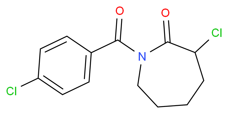 3-chloro-1-(4-chlorobenzoyl)azepan-2-one_Molecular_structure_CAS_)