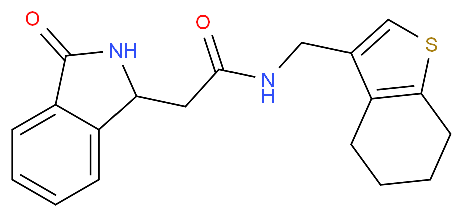 2-(3-oxo-2,3-dihydro-1H-isoindol-1-yl)-N-(4,5,6,7-tetrahydro-1-benzothien-3-ylmethyl)acetamide_Molecular_structure_CAS_)