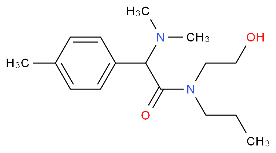 2-(dimethylamino)-N-(2-hydroxyethyl)-2-(4-methylphenyl)-N-propylacetamide_Molecular_structure_CAS_)