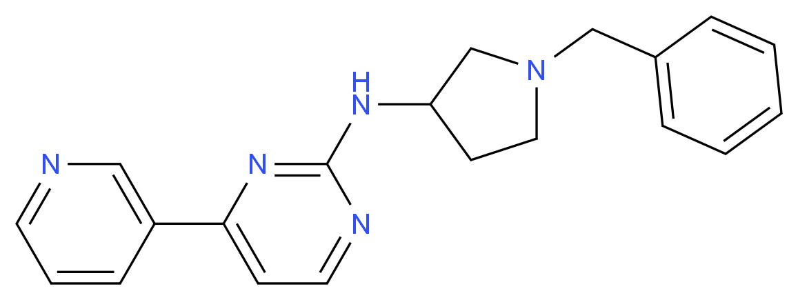 N-(1-benzyl-3-pyrrolidinyl)-4-(3-pyridinyl)-2-pyrimidinamine_Molecular_structure_CAS_)