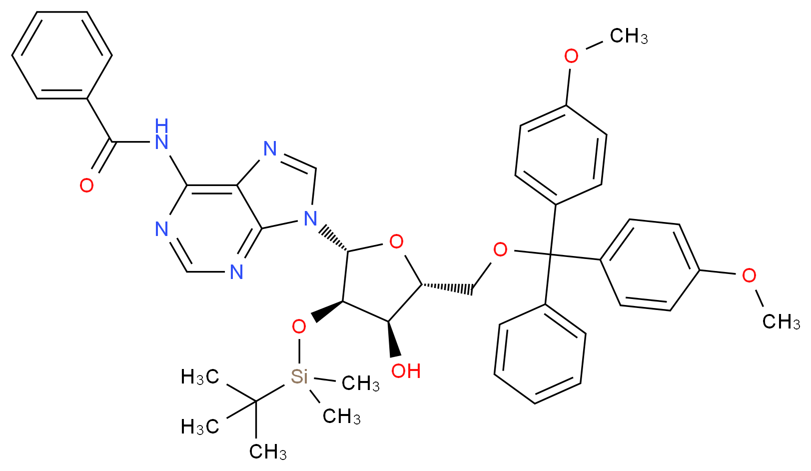 5'-O-DMT-2'-O-TBDMS-N-Bz-Adenosine_Molecular_structure_CAS_81265-93-2)