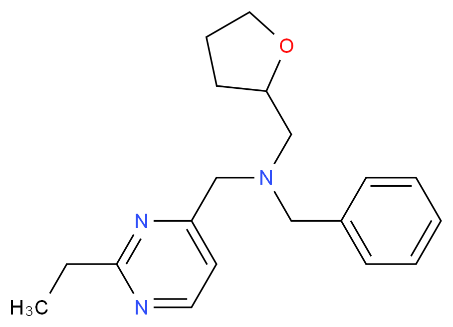 N-benzyl-1-(2-ethylpyrimidin-4-yl)-N-(tetrahydrofuran-2-ylmethyl)methanamine_Molecular_structure_CAS_)
