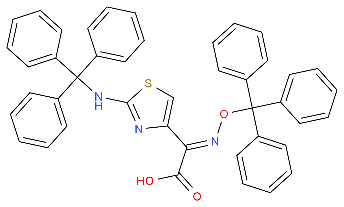 (E)-2-(Trityloxyimino)-2-[2-(tritylamino)thiazol-4-yl]acetic Acid_Molecular_structure_CAS_69689-81-2)