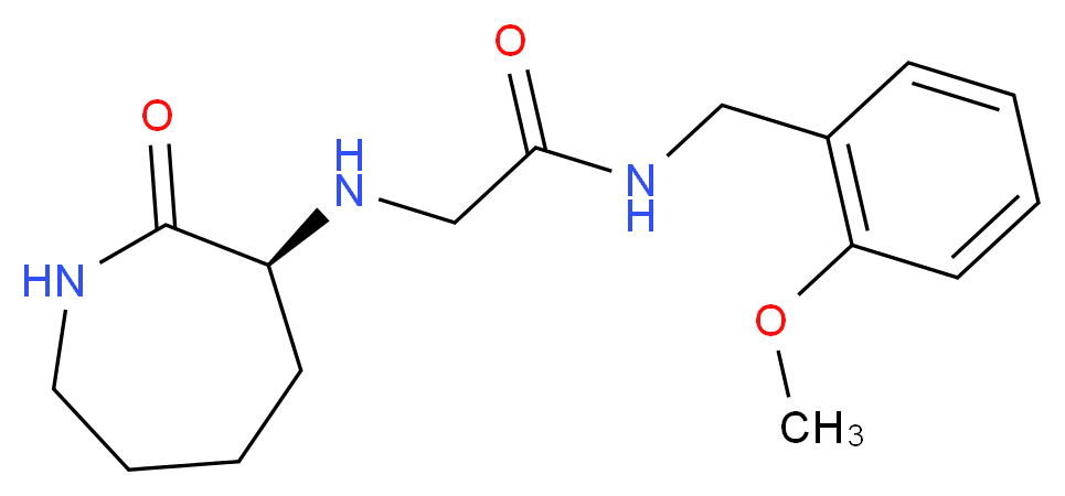 N-(2-methoxybenzyl)-2-{[(3S)-2-oxoazepan-3-yl]amino}acetamide_Molecular_structure_CAS_)