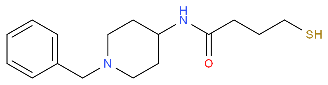 N-(1-benzylpiperidin-4-yl)-4-sulfanylbutanamide_Molecular_structure_CAS_)