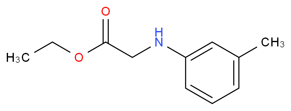 Ethyl [(3-methylphenyl)amino]acetate_Molecular_structure_CAS_)
